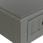Gray Wood Square Hampton Accent Table