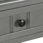 Gray Wood Square Hampton Accent Table