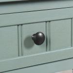 Light Blue Wood Square Hampton Accent Table