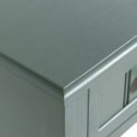 Light Blue Wood Square Hampton Accent Table