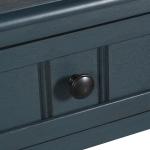 Navy Blue Wood Square Hampton Accent Table