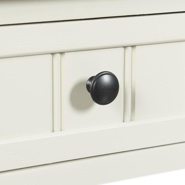 White Wood Square Hampton Accent Table