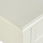 White Wood Square Hampton Accent Table