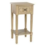 Natural Wood Square Hampton Accent Table