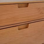Natural Wood Modern 3-Drawer Dresser