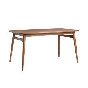 Walnut Ash Wood Mid-Century Modern Dining Table