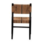 Black Wood Woven Prita Dining Chair