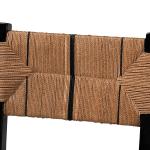 Black Wood Woven Prita Dining Chair