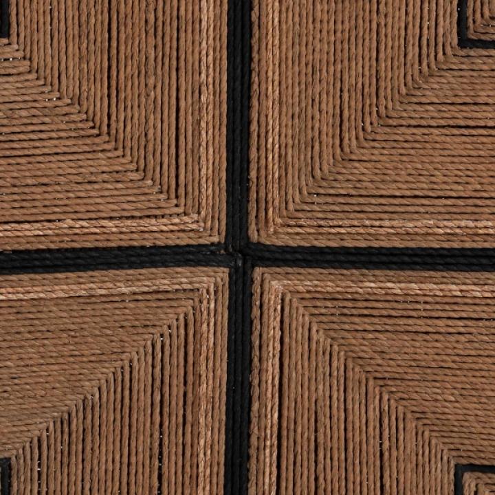 Black Wood Woven Prita Dining Chair