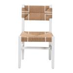 White Mahogany Woven Talli Dining Chair