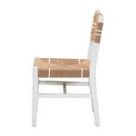 White Mahogany Woven Talli Dining Chair