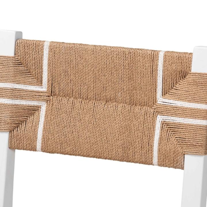White Mahogany Woven Talli Dining Chair