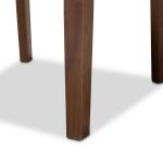 Gray Walnut Wood Cut-Out Dining Chairs, Set of 4