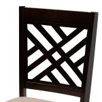 Espresso Wood Cut-Out Dining Chairs, Set of 4