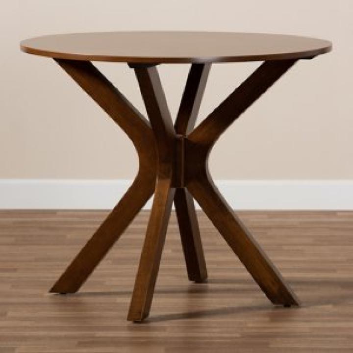 Walnut Wood Round Kenji Small Dining Table