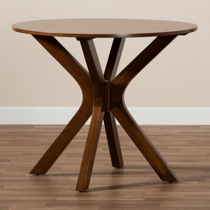 Walnut Wood Round Kenji Small Dining Table