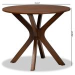 Walnut Wood Round Kenji Small Dining Table