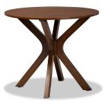 Walnut Wood Round Kenji Small Dining Table