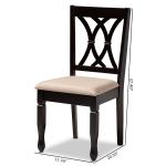 Espresso Upholstered Reneau 4-pc. Dining Chair Set