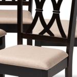 Espresso Upholstered Reneau 4-pc. Dining Chair Set