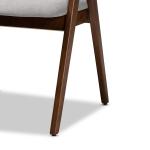 Gray & Walnut Danton Dining Chairs, Set of 2
