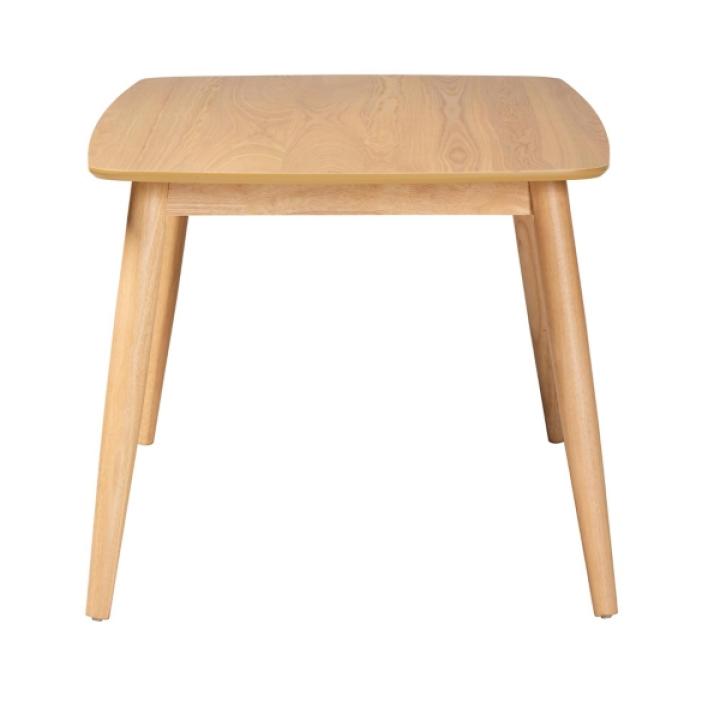 Natural Oak Mid-Century Modern Dining Table