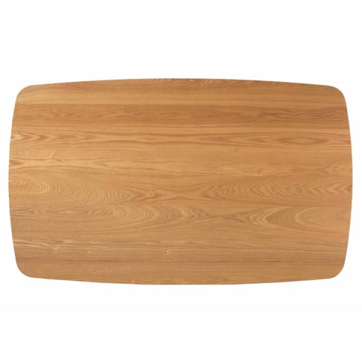 Natural Oak Mid-Century Modern Dining Table