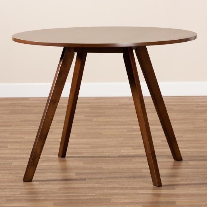 Walnut Wood Alana Round Dining Table