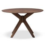 Walnut Round Monte Dining Table