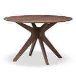 Walnut Round Monte Dining Table