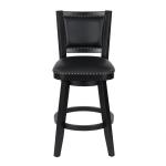 Black Faux Leather Swivel Broadmoor Bar Stool