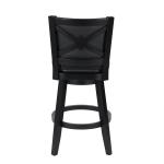 Black Faux Leather Swivel Broadmoor Bar Stool