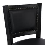 Black Faux Leather Swivel Broadmoor Bar Stool