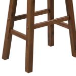 Chestnut Wire Brush Saddle Bar Stools, Set of 2
