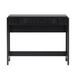 Black Reeded Wood Lift-Top Desk