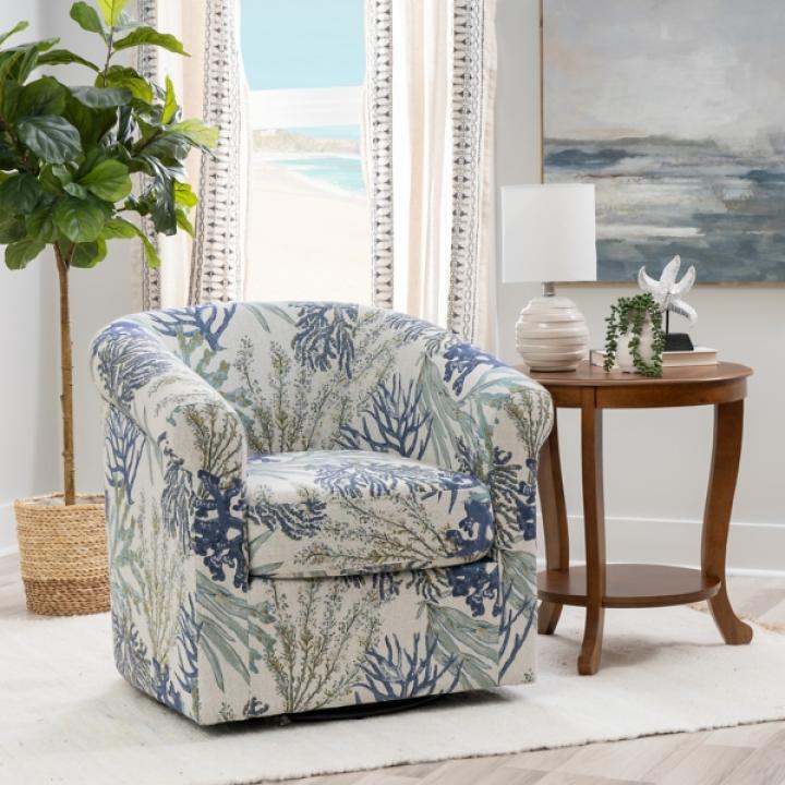 Blue Ocean Bonnie Swivel Accent Chair