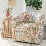 Colorful Ocean Bonnie Swivel Accent Chair