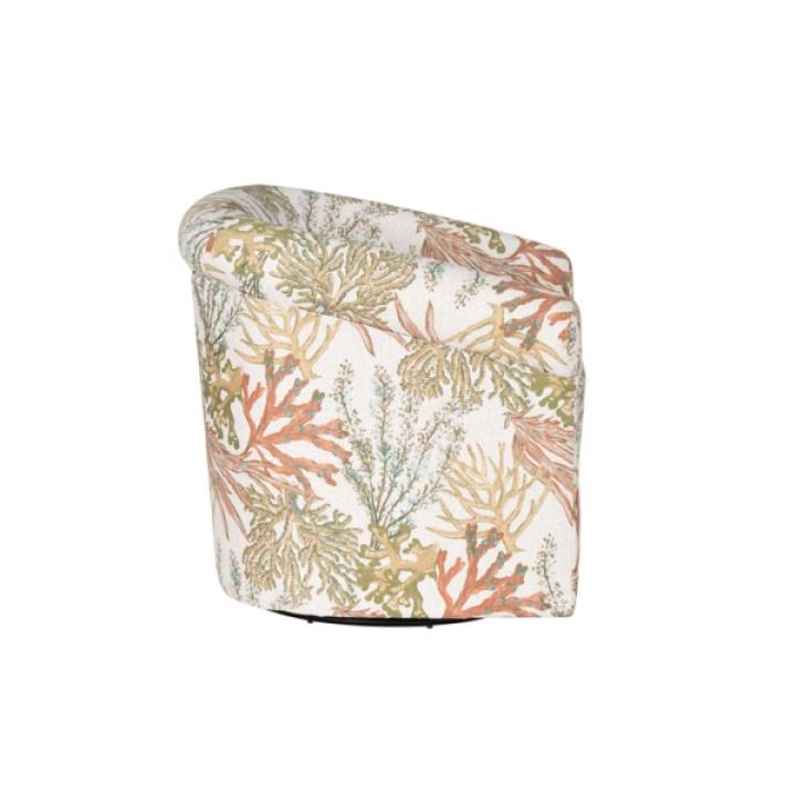 Colorful Ocean Bonnie Swivel Accent Chair
