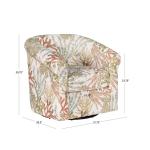 Colorful Ocean Bonnie Swivel Accent Chair
