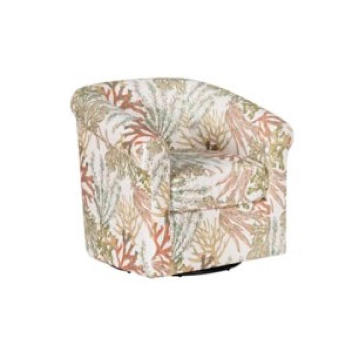 Colorful Ocean Bonnie Swivel Accent Chair