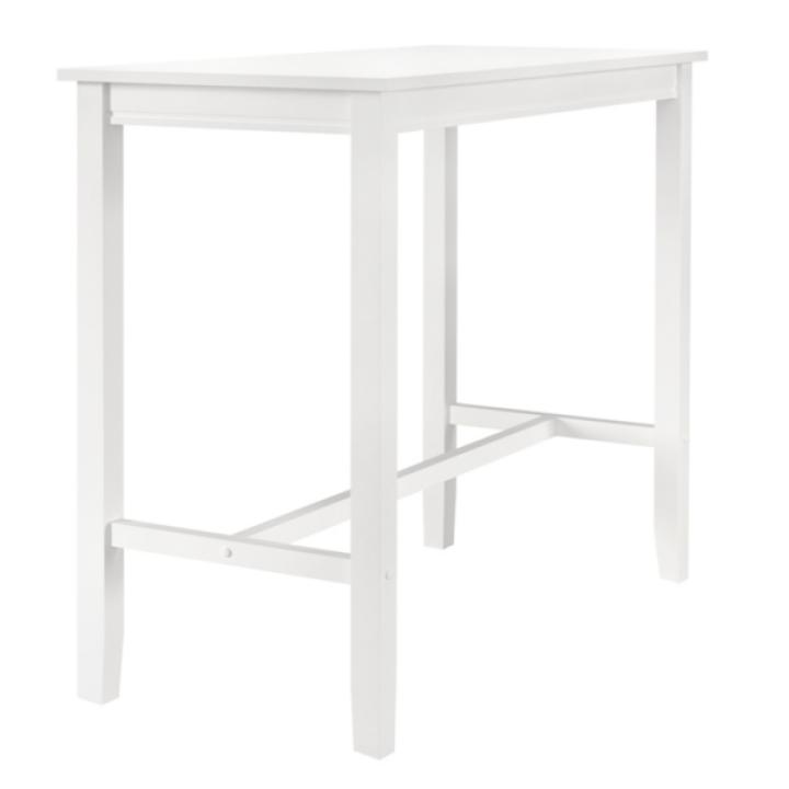 White Wood Claridge Counter Height Table