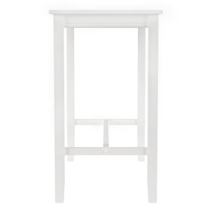 White Wood Claridge Counter Height Table