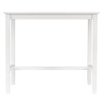 White Wood Claridge Counter Height Table