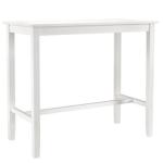 White Wood Claridge Counter Height Table