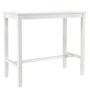 White Wood Claridge Counter Height Table