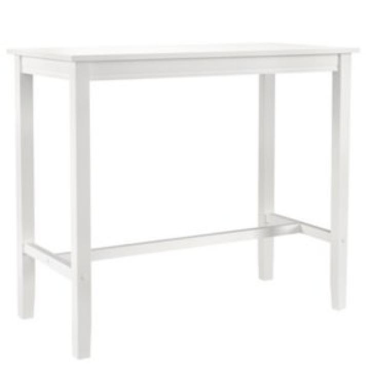 White Wood Claridge Counter Height Table