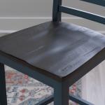 Blue and Gray Wood Aliza Counter Stools, Set of 2