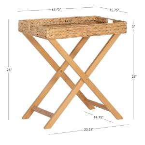 Natural Hyacinth Haysom Tray Table