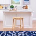 Natural Hyancinth Woven Counter Stool
