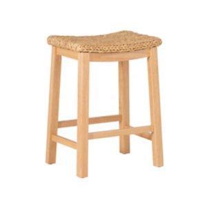 Natural Hyancinth Woven Counter Stool
